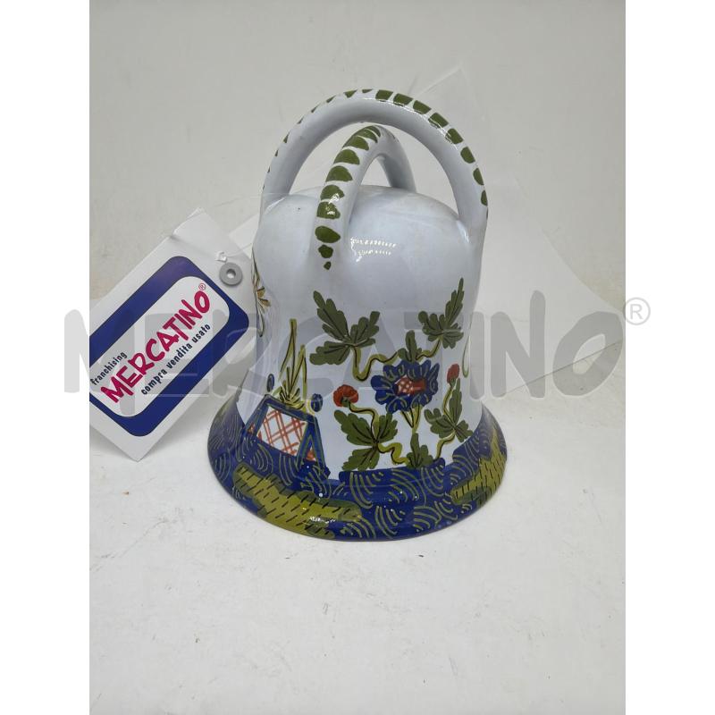 CAMPANA CERAMICA FAENZA GAROFANO  | Mercatino dell'Usato Faenza 1