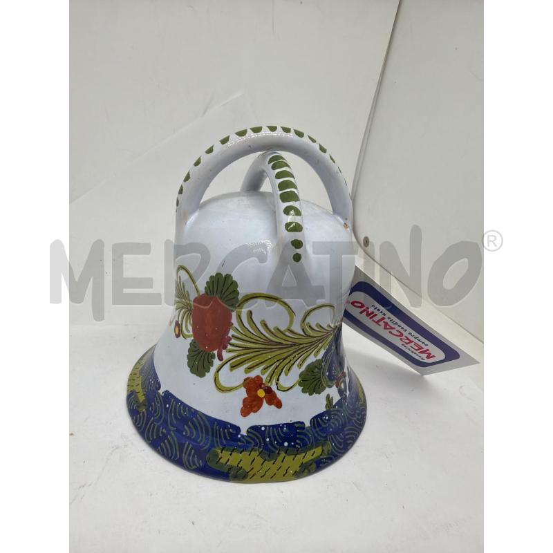 CAMPANA CERAMICA FAENZA GAROFANO  | Mercatino dell'Usato Faenza 3