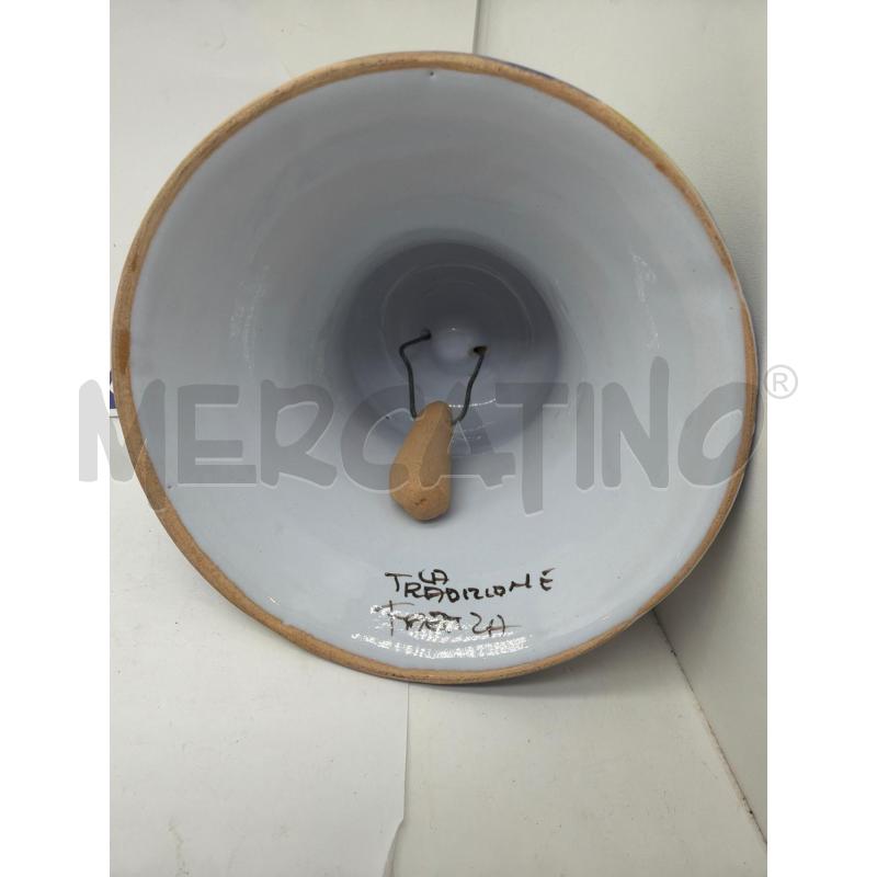 CAMPANA CERAMICA FAENZA GAROFANO  | Mercatino dell'Usato Faenza 4