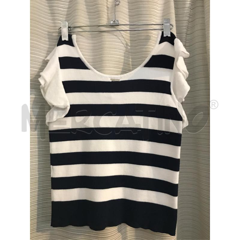 CANOTTA DONNA LIUJO BIANCO BLU FRAPPA GIRO | Mercatino dell'Usato Faenza 3