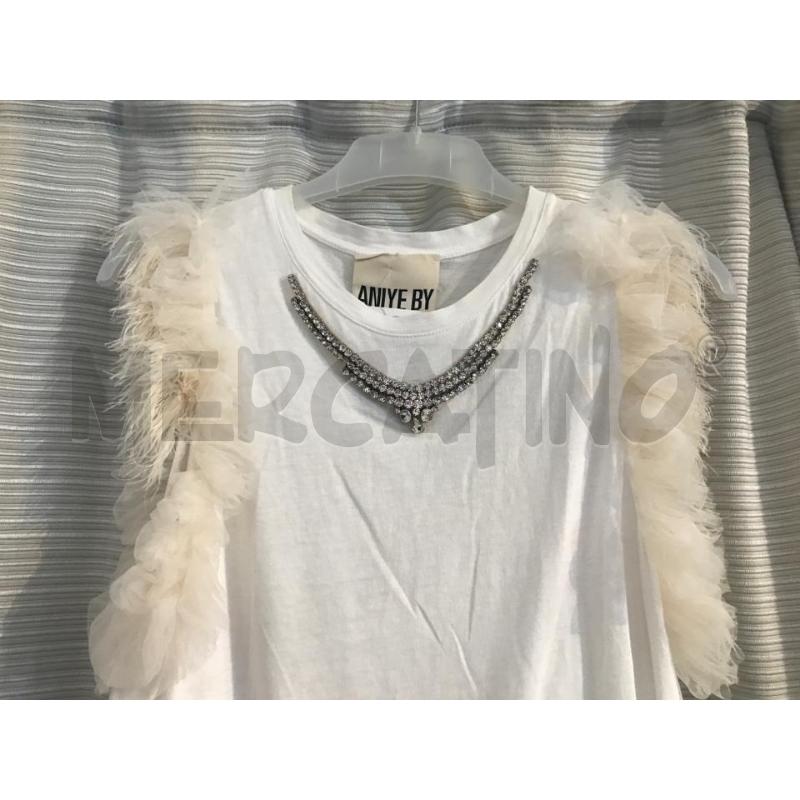 CANOTTA DONNA OTTOD'AME PIUME TULLE STRASS | Mercatino dell'Usato Faenza 2
