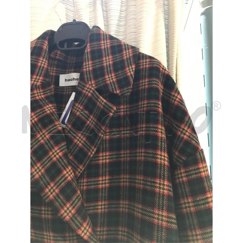 CAPPOTTO DONNA HACHE SCOZZESE TAGLIA 44 MANICA KIMONO | Mercatino dell'Usato Faenza 2