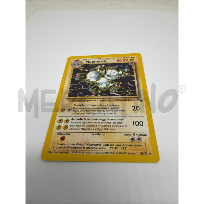 CARTA POKEMON MAGNETON FOSSIL PRIMA EDIZIONE 26/62 ITA  | Mercatino dell'Usato Faenza 2