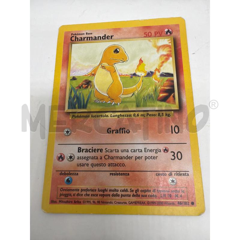 CARTE POKEMON CHARMANDER 46/102 1 EDIZIONE ITALIANO SET BASE  | Mercatino dell'Usato Faenza 3