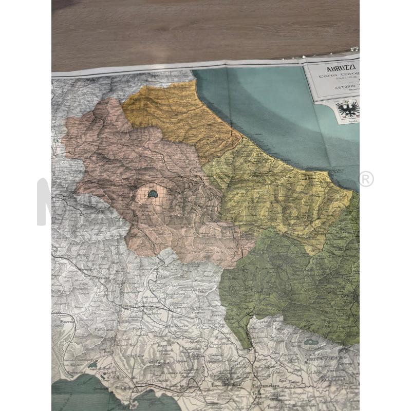 CARTINA GEOGRAFICA VALLARDI 1911 ABRUZZI MOLISE | Mercatino dell'Usato Faenza 3