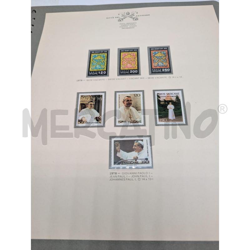 COLL.FRANCOBOLLI (CIRCA 240) VATICANO FOGLI MARINI DAL 1958 AL 1982 | Mercatino dell'Usato Faenza 3