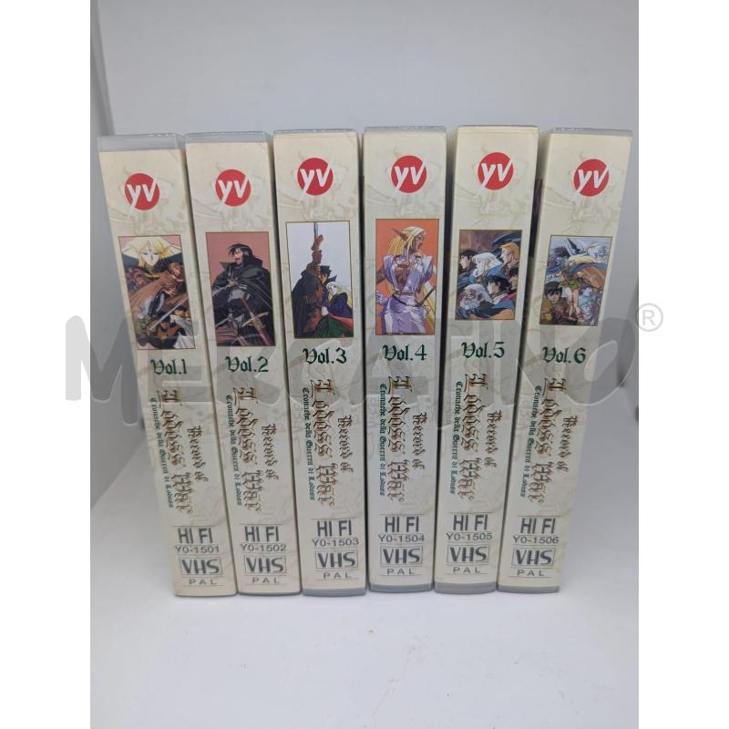 COLL. VHS RECORD LODOSS WAR N.1-5 | Mercatino dell'Usato Faenza 1