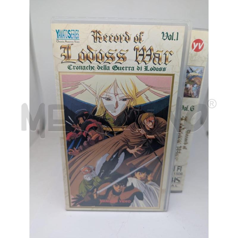 COLL. VHS RECORD LODOSS WAR N.1-5 | Mercatino dell'Usato Faenza 2