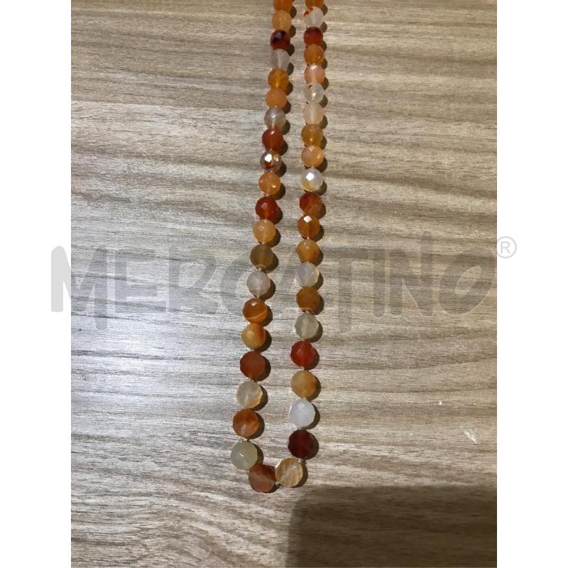 COLLANA CORNIOLA SFACETTATA NODI  | Mercatino dell'Usato Faenza 1