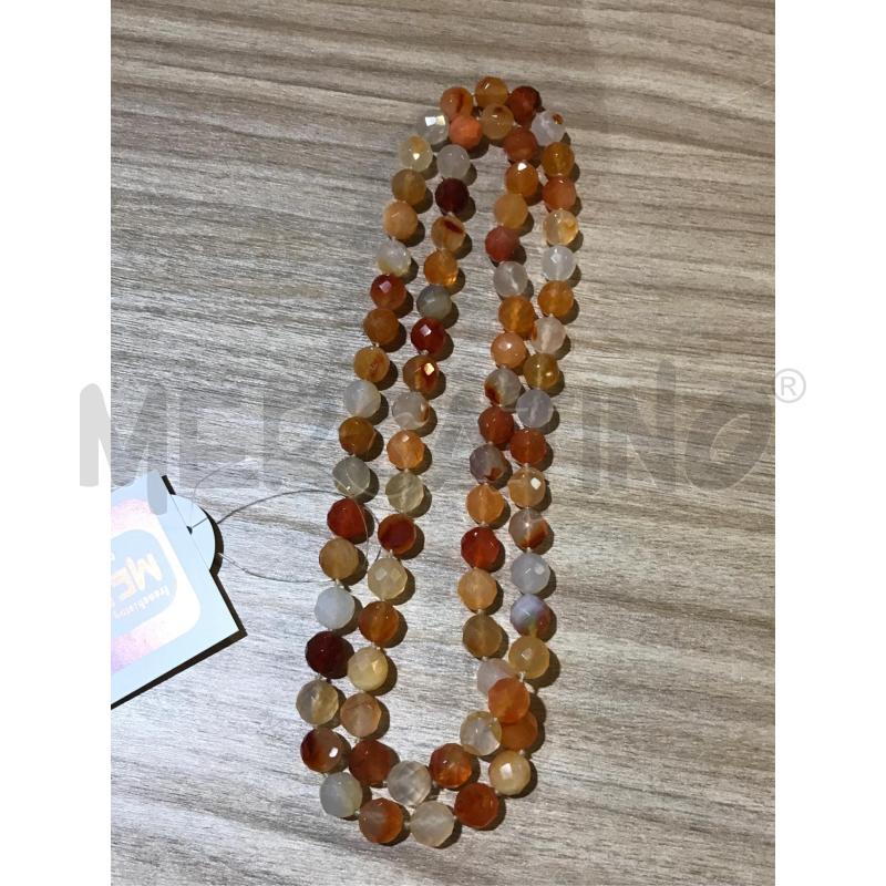 COLLANA CORNIOLA SFACETTATA NODI  | Mercatino dell'Usato Faenza 2