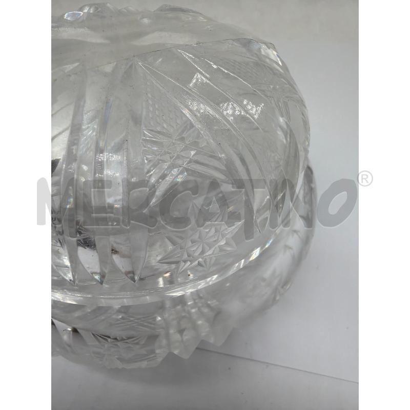 CONTENITORE PORCELLANA CAPODIMONTE BIANCO BLU SMALTATO  | Mercatino dell'Usato Faenza 3