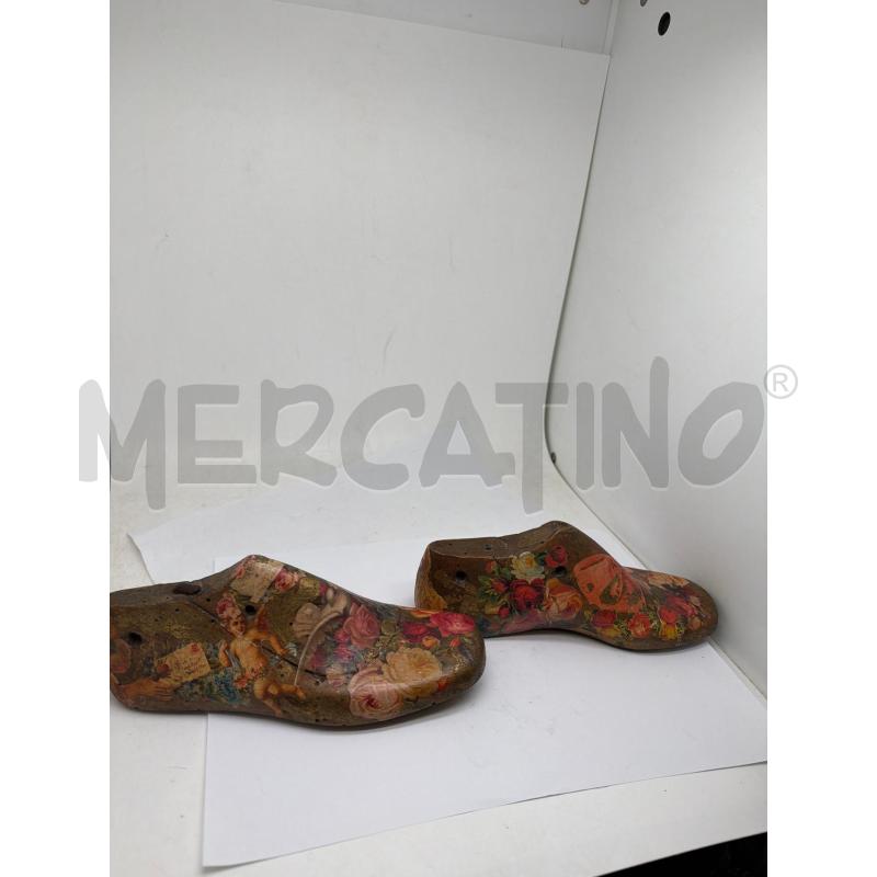 COPPIA FORMA SCARPE LEGNO D'EPOCA  | Mercatino dell'Usato Faenza 2