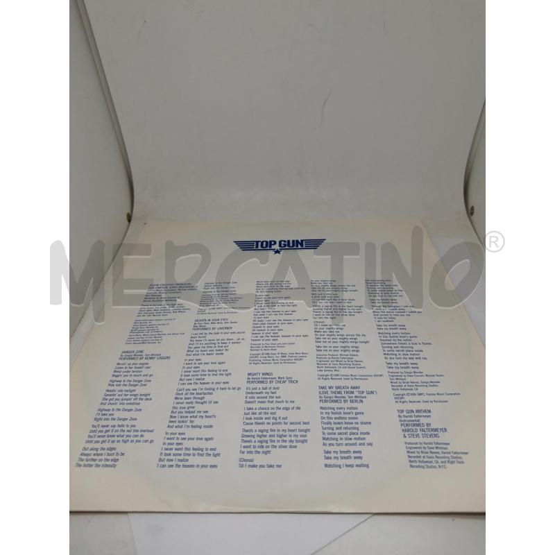 DISCO 33 GIRI TOPGUN SOUNDTRACK  | Mercatino dell'Usato Faenza 3