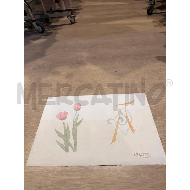 DISEGNO INIZI 900 COLLEZIONISMO CARTACEO MISURE 31   46 CM | Mercatino dell'Usato Faenza 1