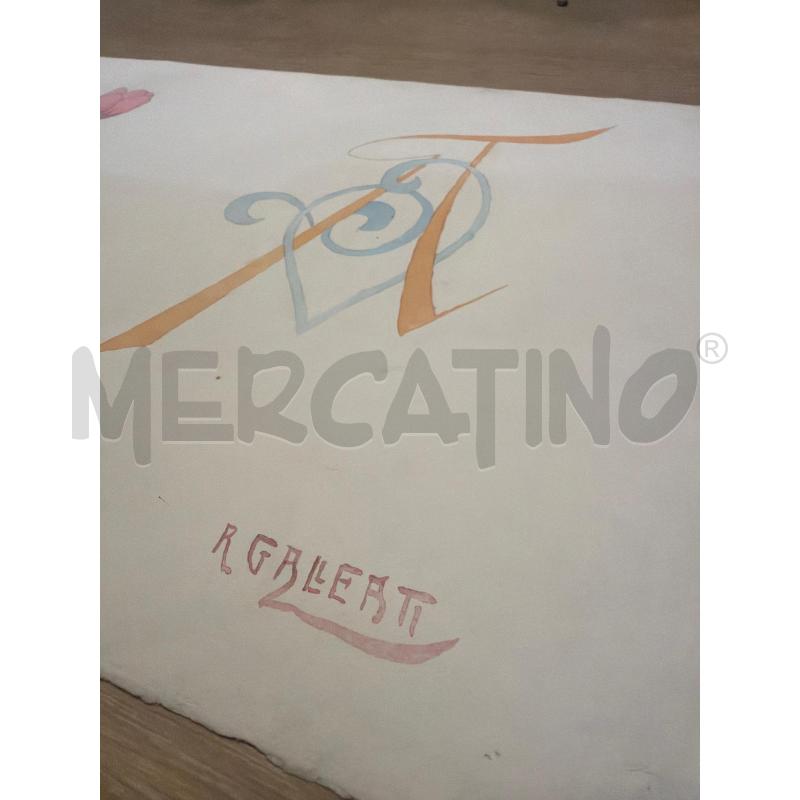 DISEGNO INIZI 900 COLLEZIONISMO CARTACEO MISURE 31   46 CM | Mercatino dell'Usato Faenza 2