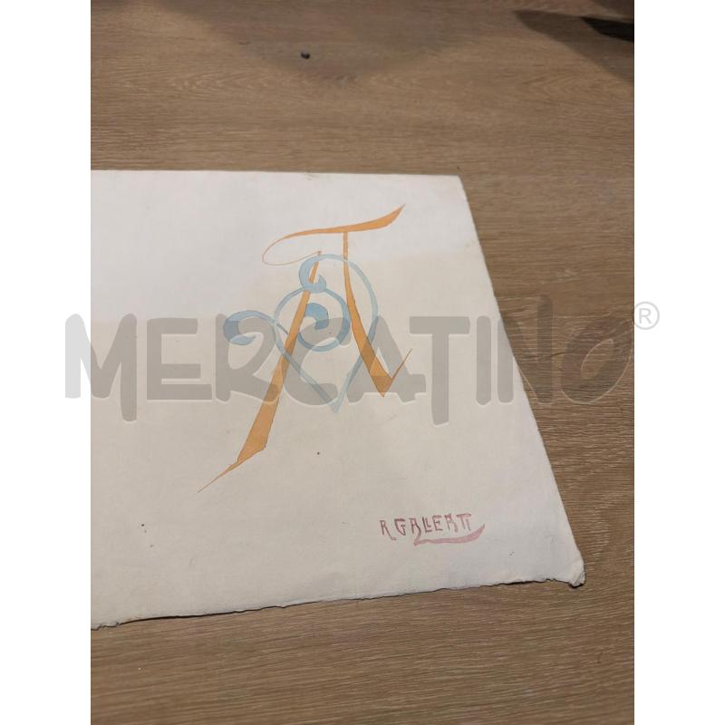 DISEGNO INIZI 900 COLLEZIONISMO CARTACEO MISURE 31   46 CM | Mercatino dell'Usato Faenza 4