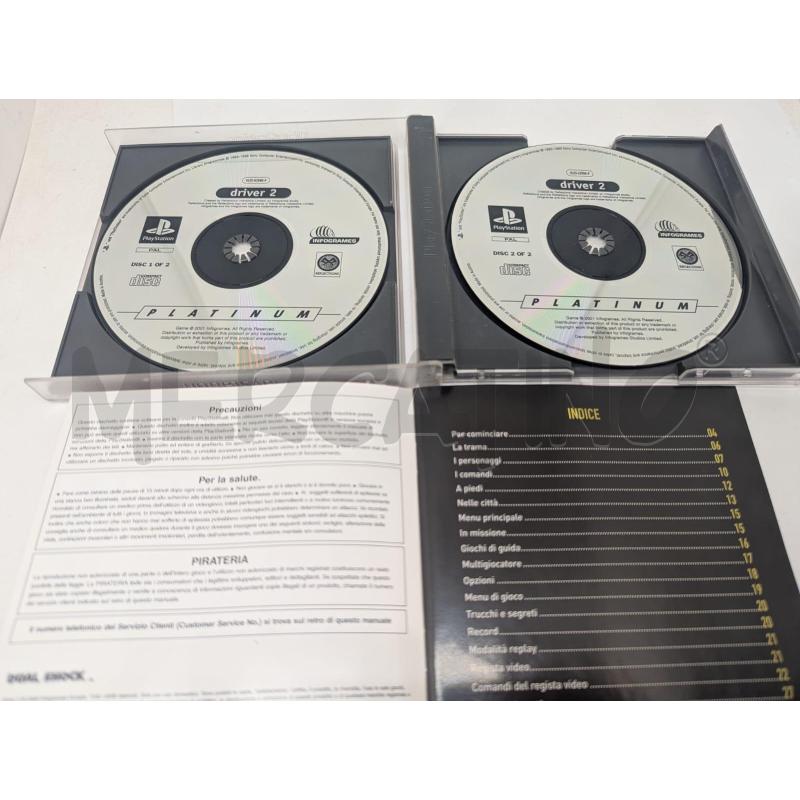 DRIVER 2 - PLAY STATION 1 - 2 DISCHI+LIBRETTO | Mercatino dell'Usato Faenza 4