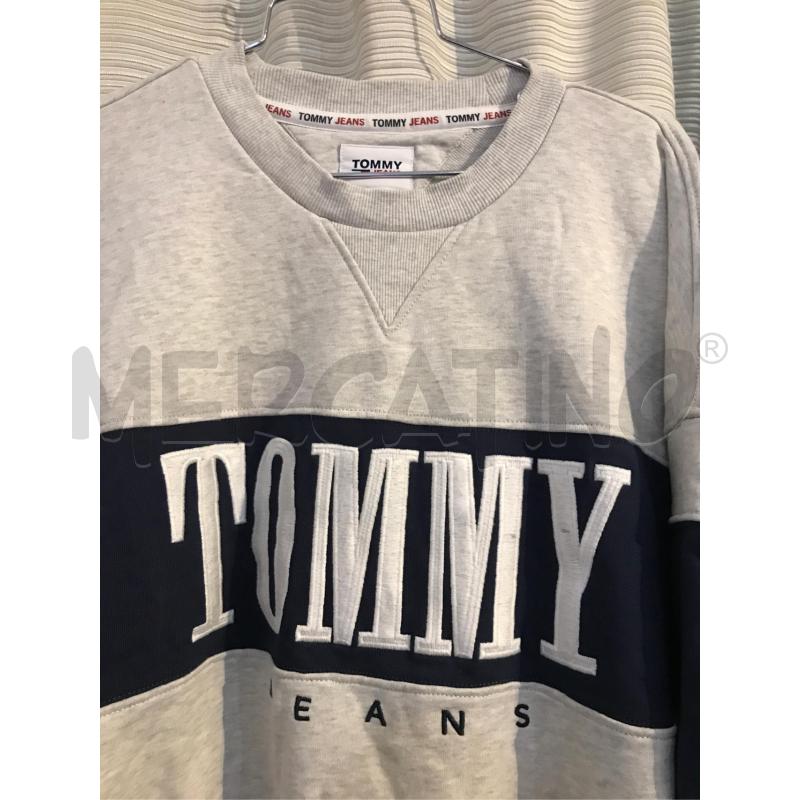 FELPA UOMO TOMMY HILFIGER GRIGIA SCRITTA TG XXL | Mercatino dell'Usato Faenza 2