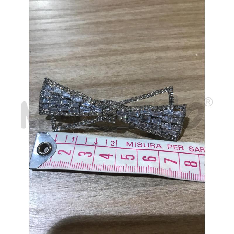FERMACAPELLI MOLLA STRASS ARGENTO FIOCCO | Mercatino dell'Usato Faenza 4