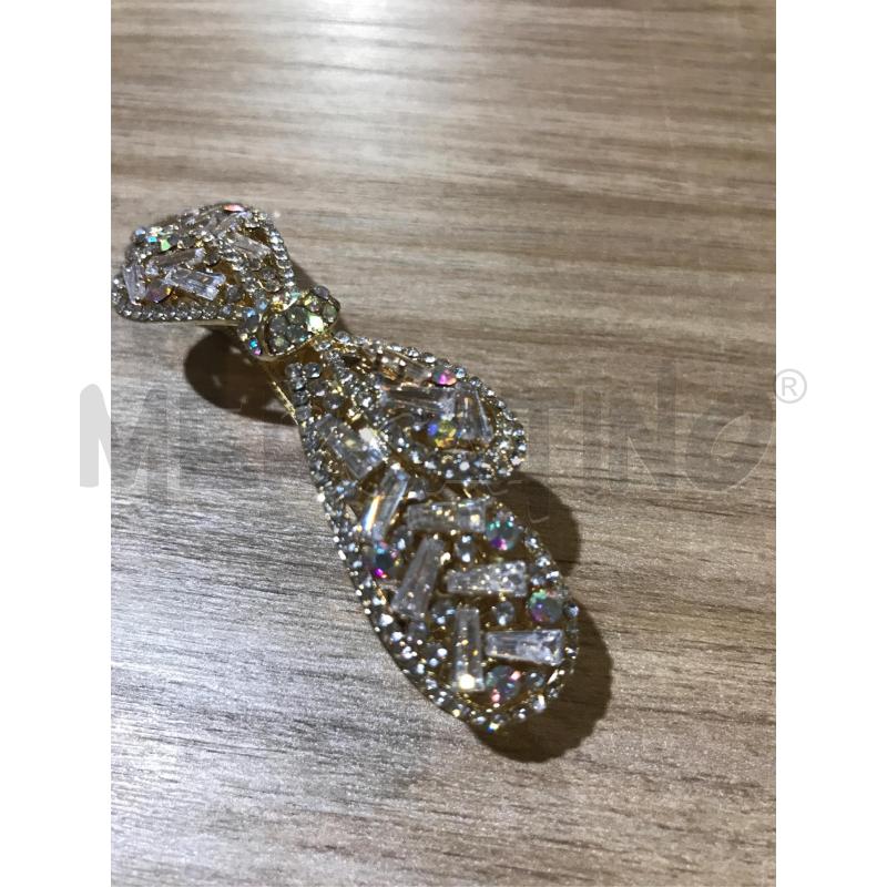 FERMA CAPELLI FIOCCO STRASS ORO E RIFLESSATO | Mercatino dell'Usato Faenza 2