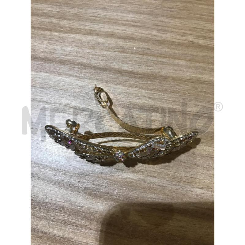 FERMA CAPELLI FIOCCO STRASS ORO E RIFLESSATO | Mercatino dell'Usato Faenza 3