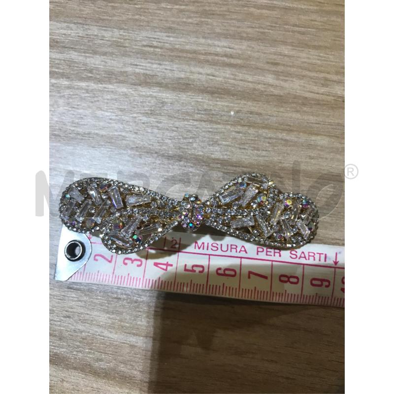 FERMA CAPELLI FIOCCO STRASS ORO E RIFLESSATO | Mercatino dell'Usato Faenza 4