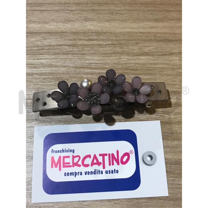 FERMA CAPELLI MOLLA CHIALES FIORI STRASS GRIGIO LILLA  | Mercatino dell'Usato Faenza 1