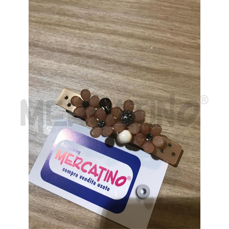 FERMA CAPELLI MOLLA CHIALES FIORI STRASS PERLA BEIGE ROSA | Mercatino dell'Usato Faenza 1