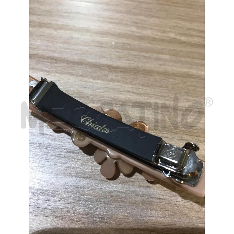 FERMA CAPELLI MOLLA CHIALES FIORI STRASS PERLA BEIGE ROSA | Mercatino dell'Usato Faenza 3