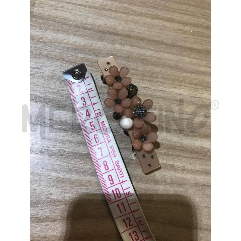 FERMA CAPELLI MOLLA CHIALES FIORI STRASS PERLA BEIGE ROSA | Mercatino dell'Usato Faenza 5