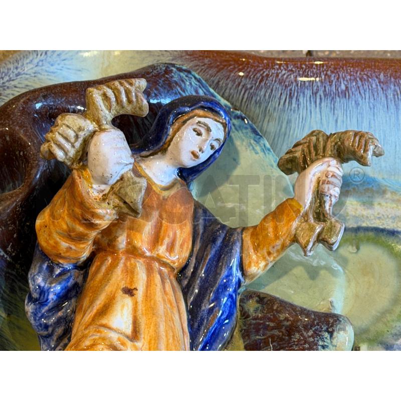 FORMELLA CERAMICA ARISTISTICA G. PALLI FAENZA MADONNA DELLE GRAZIE  | Mercatino dell'Usato Faenza 3