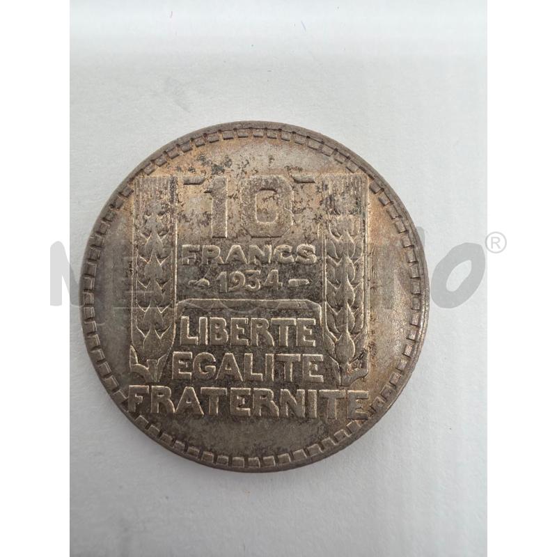 FRANCIA 10 FRANCHI FRANCHI 1934 ARGENTO MONETA ARGENTO FRANCE | Mercatino dell'Usato Faenza 3