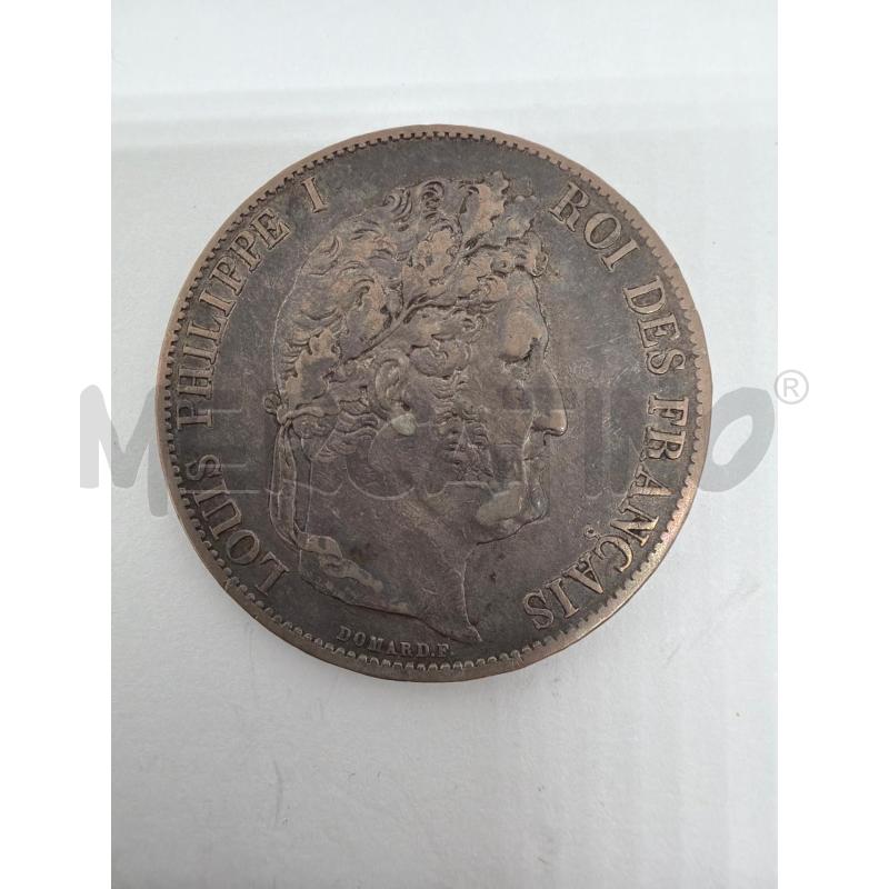 FRANCIA 5 FRANCHI FRANCHI 1846 ARGENTO MONETA ARGENTO LUIGI FILIPPO I FRANCE | Mercatino dell'Usato Faenza 1