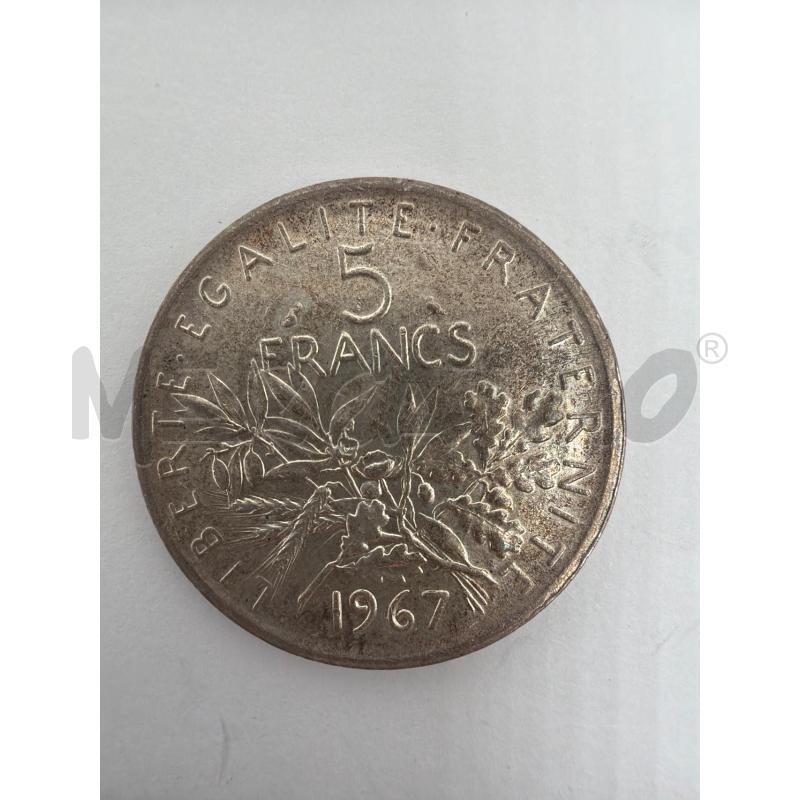 FRANCIA 5 FRANCHI FRANCHI 1964 ARGENTO MONETA ARGENTO FRANCE | Mercatino dell'Usato Faenza 3