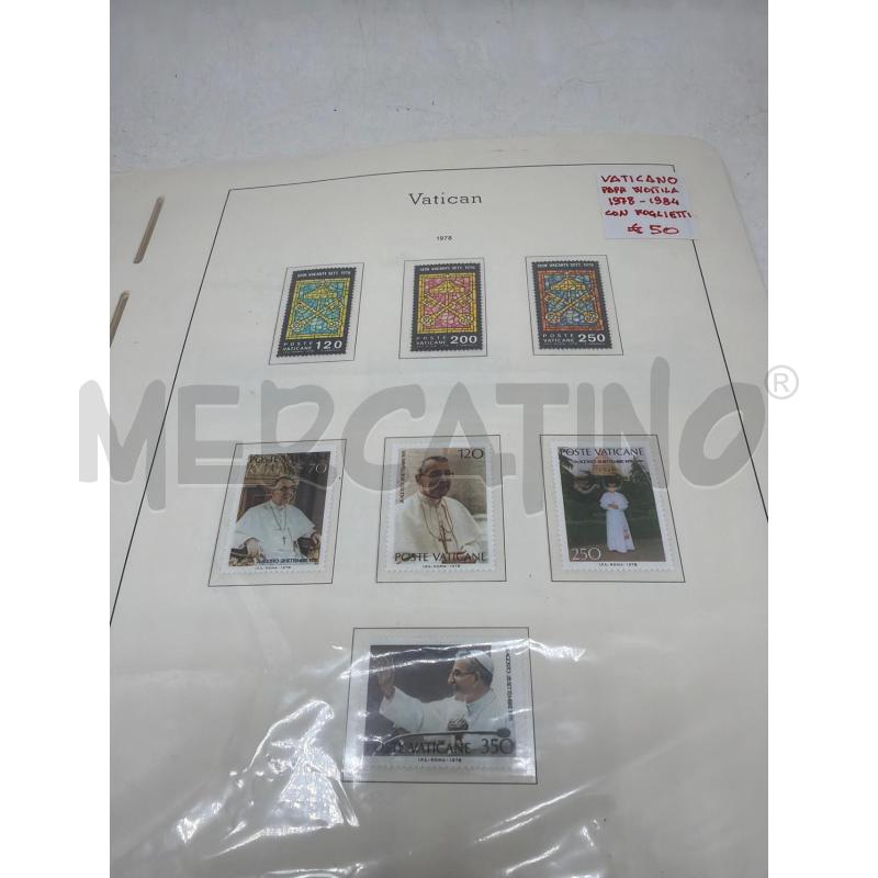 FRANCOBOLLI PAPA GIOVANNI PAOLO II 1978/1984 FOGLI LEUCHTURM | Mercatino dell'Usato Faenza 1