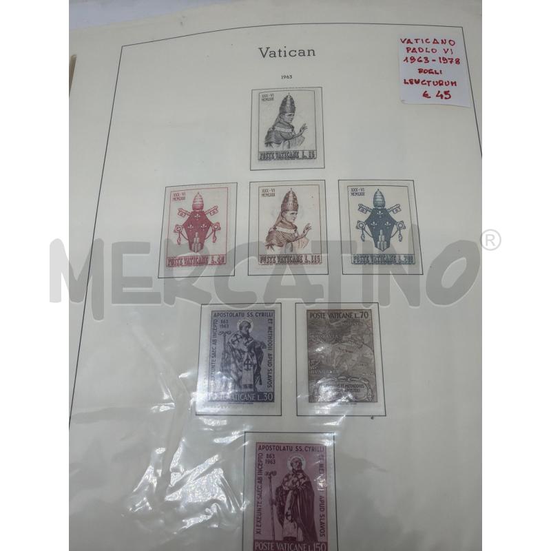 FRANCOBOLLI VATICANO 1963/1978 FOGLI LEUCHTTURM | Mercatino dell'Usato Faenza 1