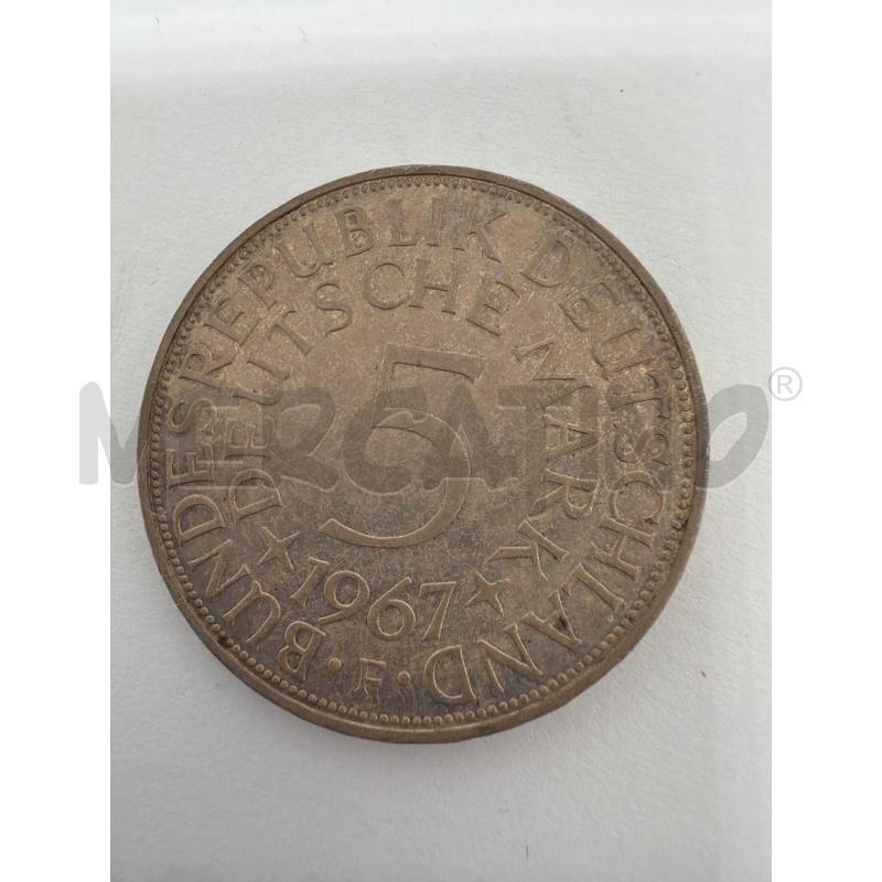 GERMANIA 5 MARCHI 1967 ZECCA F IN ARGENTO 625 | Mercatino dell'Usato Faenza 3