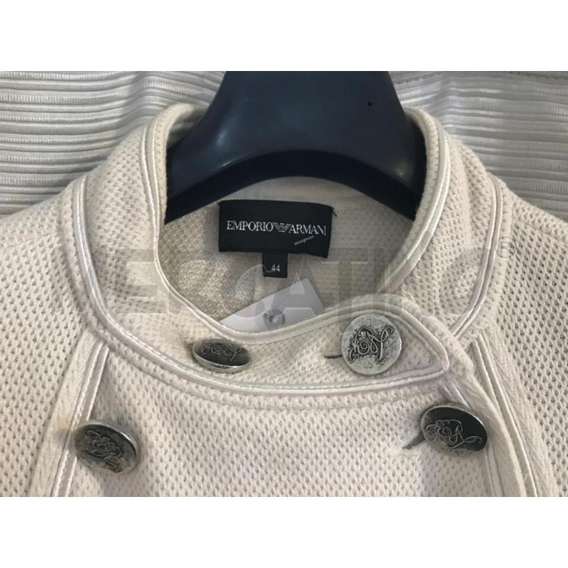 GIACCA DONNA EMPORIO ARMANI DOPPIO PETTO BIANCA 44 | Mercatino dell'Usato Faenza 2