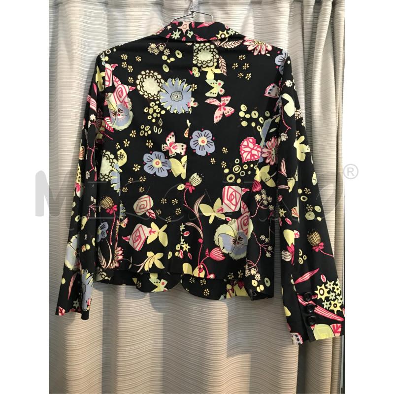 GIACCA DONNA NERA MOSCHINO FIORI COTONE | Mercatino dell'Usato Faenza 2