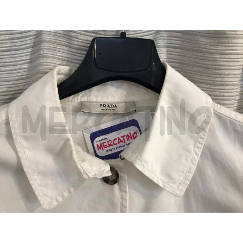 GIACCA DONNA PRADA BIANCA 100 COTONE TAGLIA 42 | Mercatino dell'Usato Faenza 2