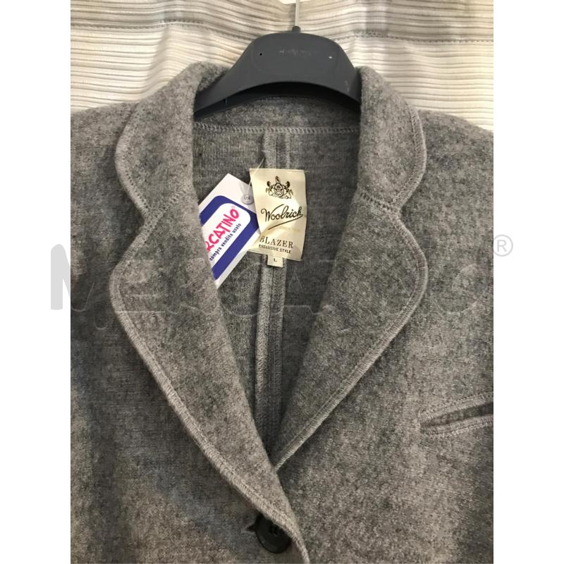 GIACCA DONNA WOOLRICH 100 LANA GRIGIO TG L  | Mercatino dell'Usato Faenza 2