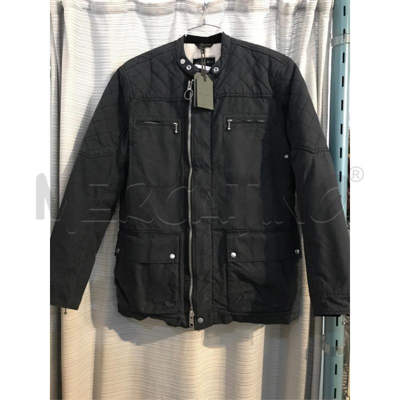 GIACCA UOMO ALLSAINTS GRIGIO INTERNO PILE COTONE CERATO NUOVO | Mercatino dell'Usato Faenza 1