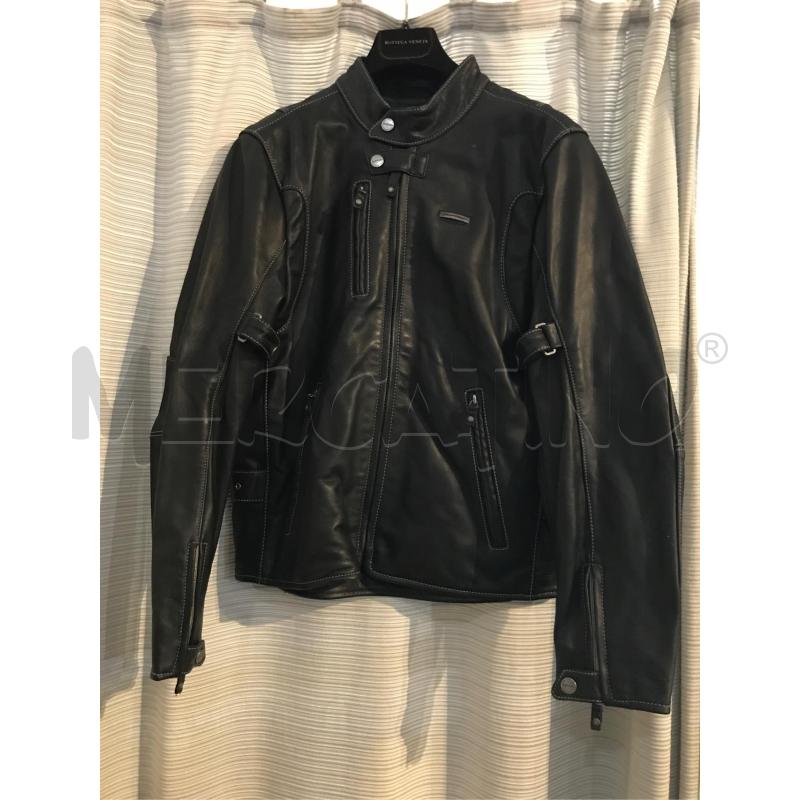 GIACCA UOMO SPIDI MOTO PELLE NERA TG 46  | Mercatino dell'Usato Faenza 1