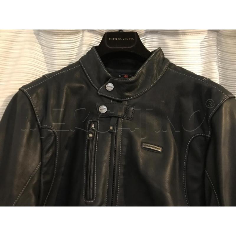 GIACCA UOMO SPIDI MOTO PELLE NERA TG 46  | Mercatino dell'Usato Faenza 2