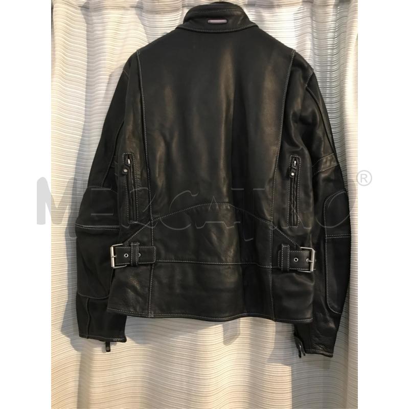 GIACCA UOMO SPIDI MOTO PELLE NERA TG 46  | Mercatino dell'Usato Faenza 3