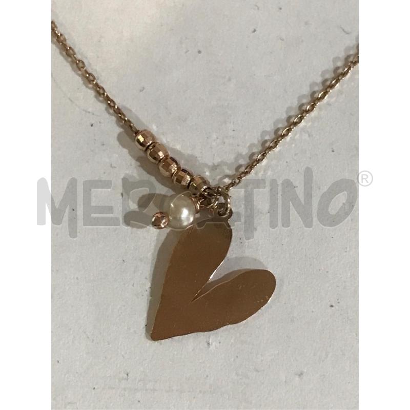GIROCOLLO ARG.925 CIONDOLO CUORE DORATO | Mercatino dell'Usato Faenza 2