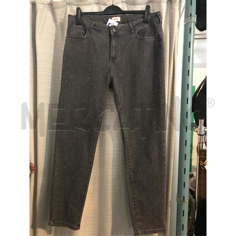 JEANS DONNA OLTRE GRIGIO STRASS  | Mercatino dell'Usato Faenza 1
