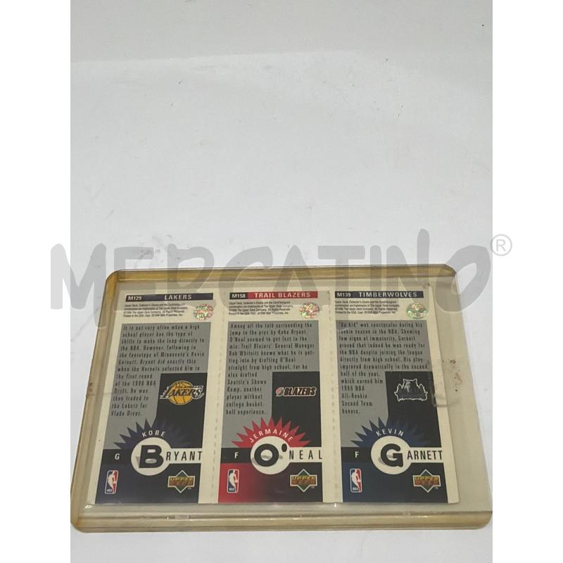 KOBE BRYANT JERMAINE ONEAL KEVIN GARNETT 1996 UPPER DECK NBA #M129 #M158 #M139- FIGURINA RARA  | Mercatino dell'Usato Faenza 4