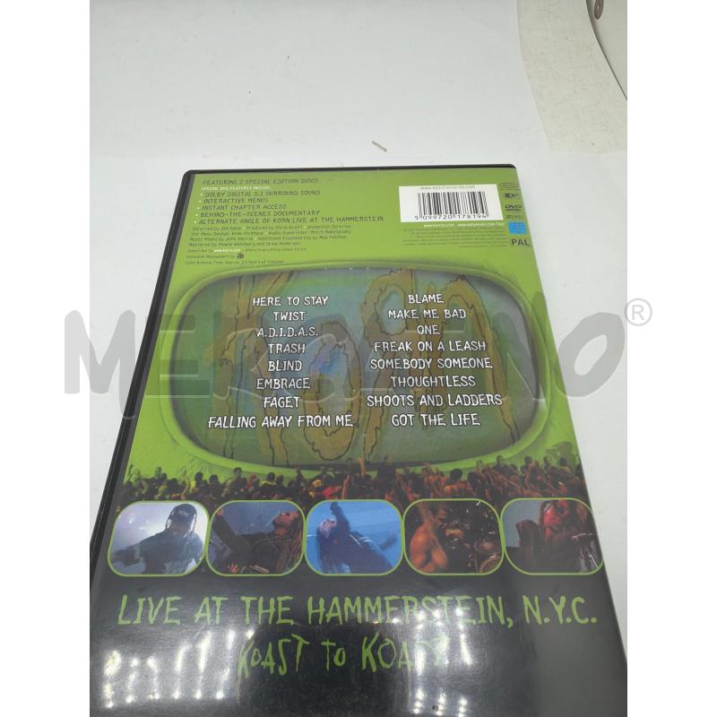 KORN LIVE DVD 2X  | Mercatino dell'Usato Faenza 4