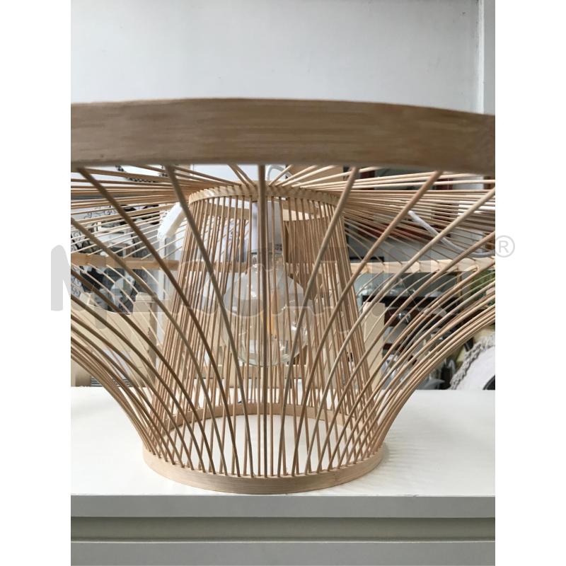 LAMPADARIO MAISON DU MONDE TONDO LEGNO DESIGN | Mercatino dell'Usato Faenza 2